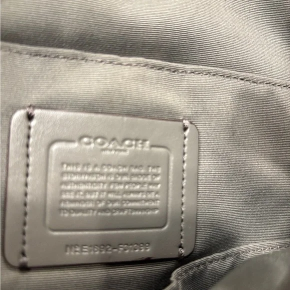 Coach Gray Leather Shoulder Bag - Picture 6 of 10